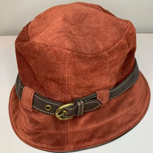 Coach | Accessories | Coach Suede Leather Bucket Hat | Poshmark display picture 1